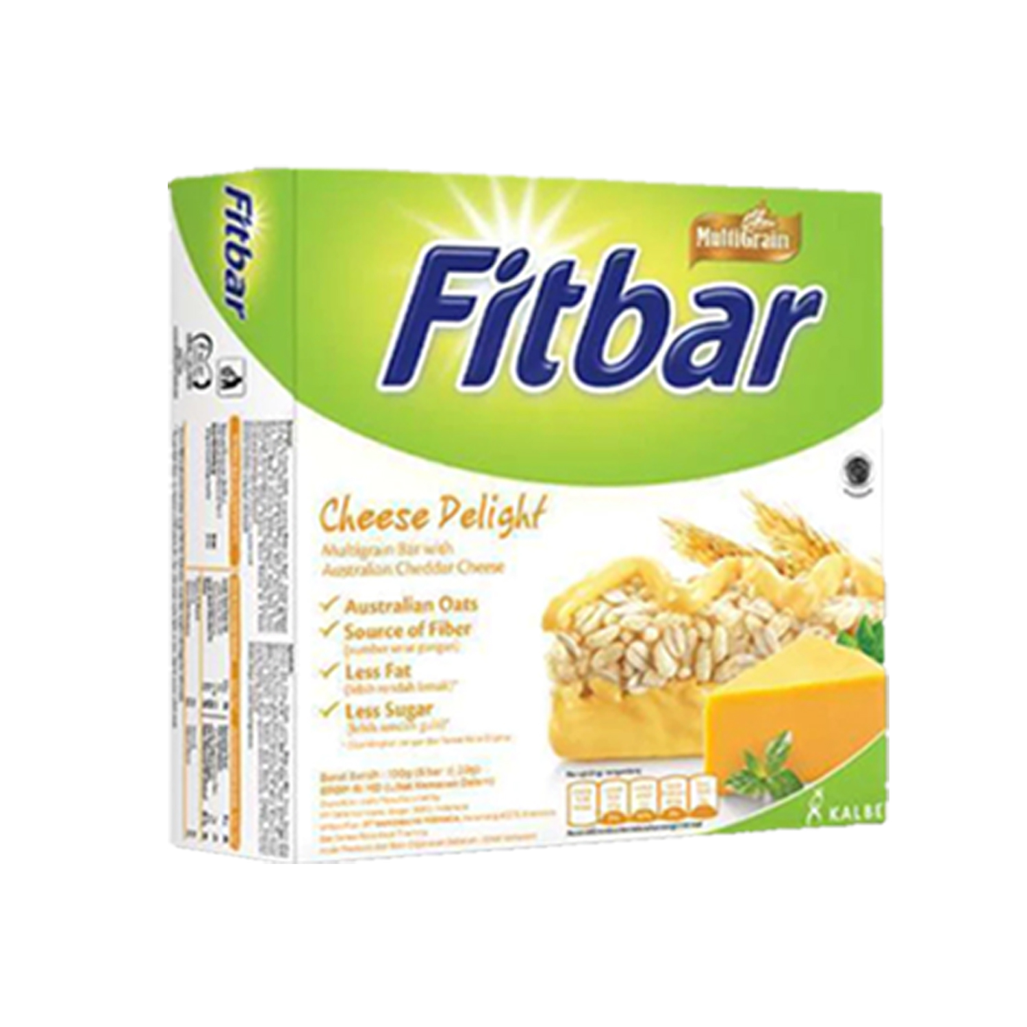 Fitbar Cereal Bar Multigrain 20gr Cheese Delight
