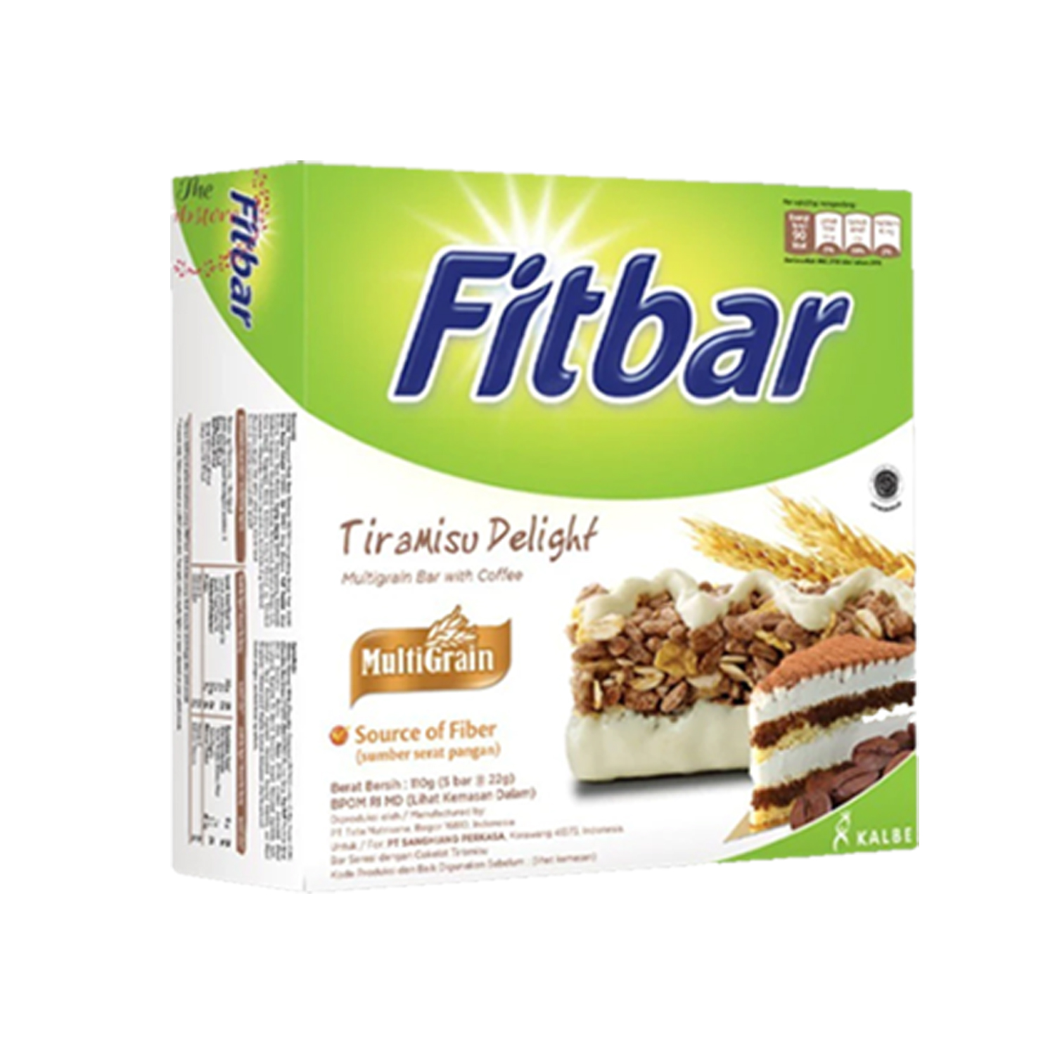 Fitbar Cereal Bar Multigrain 20gr Tiramisu Delight
