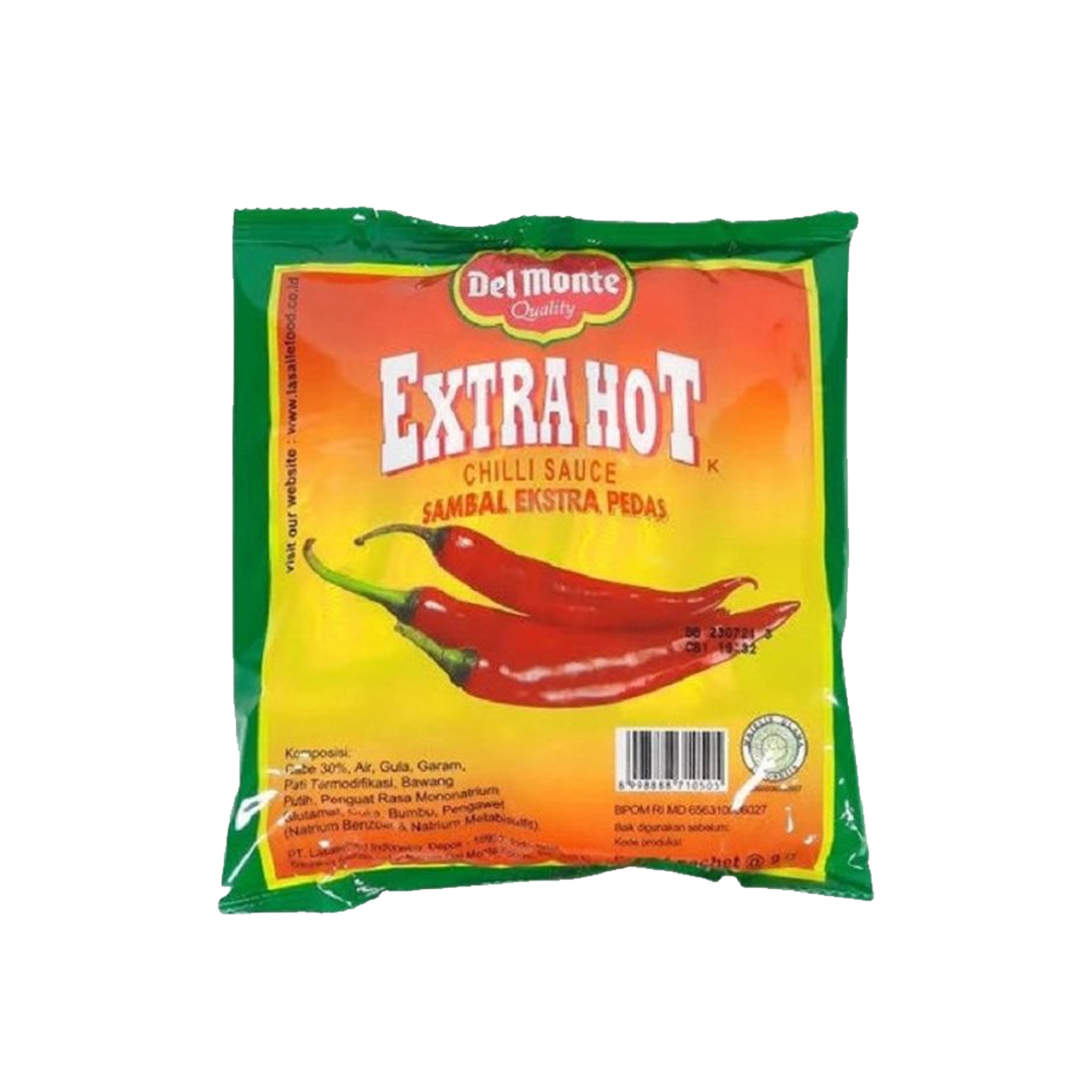 Del Monte Sauce Sachet 9gr Extra Hot Chili