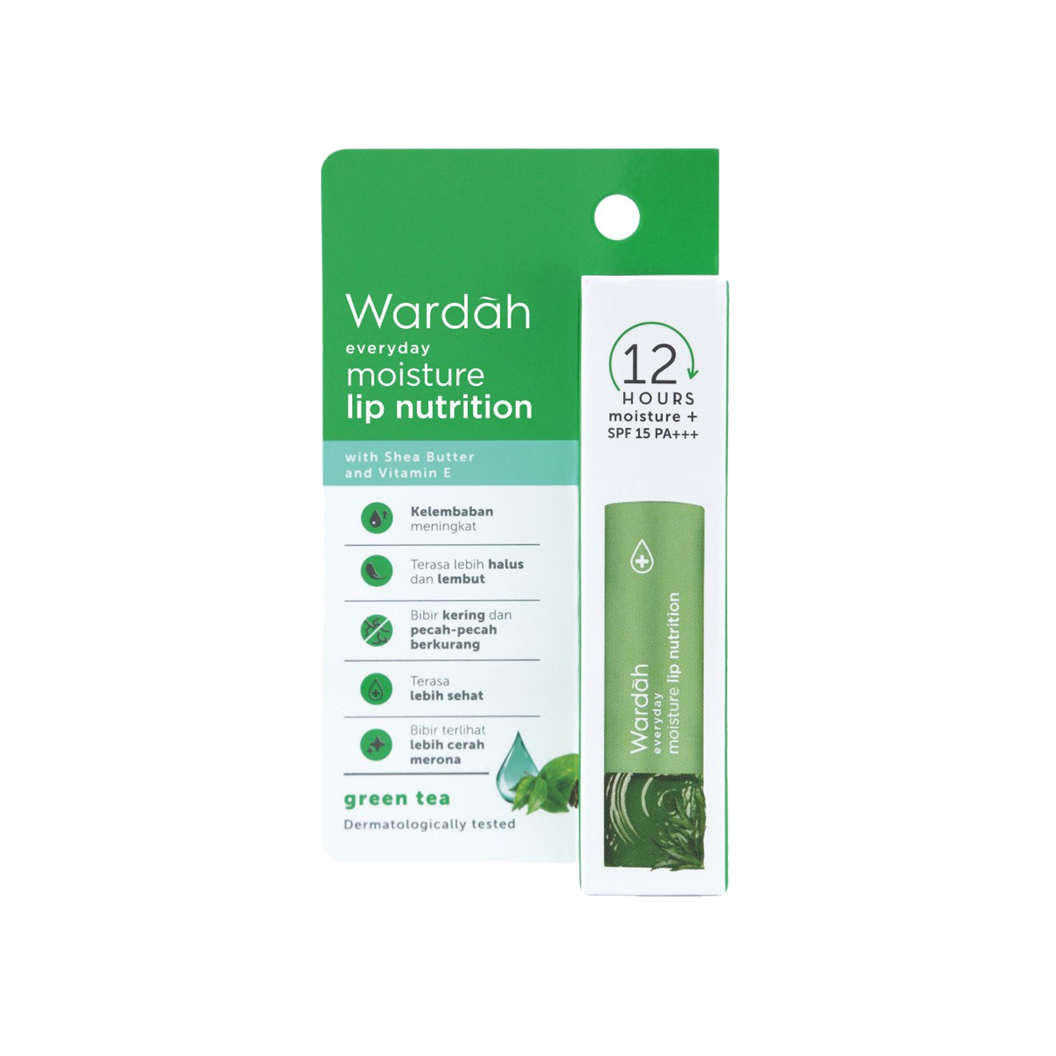 Wardah Everyday Moisture Lip Nutrition 4gr Green Tea